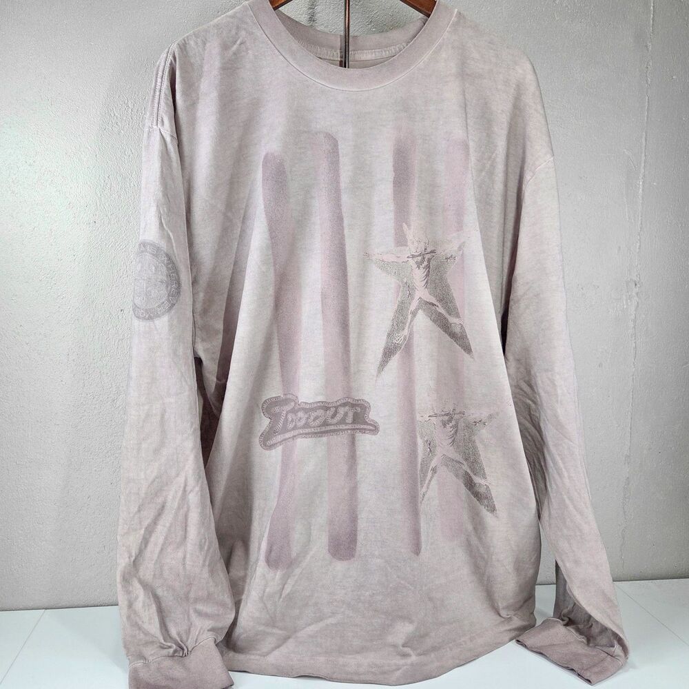 Travis Scott Utopia Circus Maximus Tour Laflame Enterprises Long Sleeve Shirt Sz